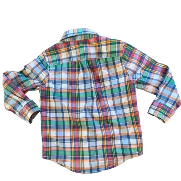 Janie and Jack Toddler Plaid Long Sleeve Shirt Size 2T - Picture 2 of 9